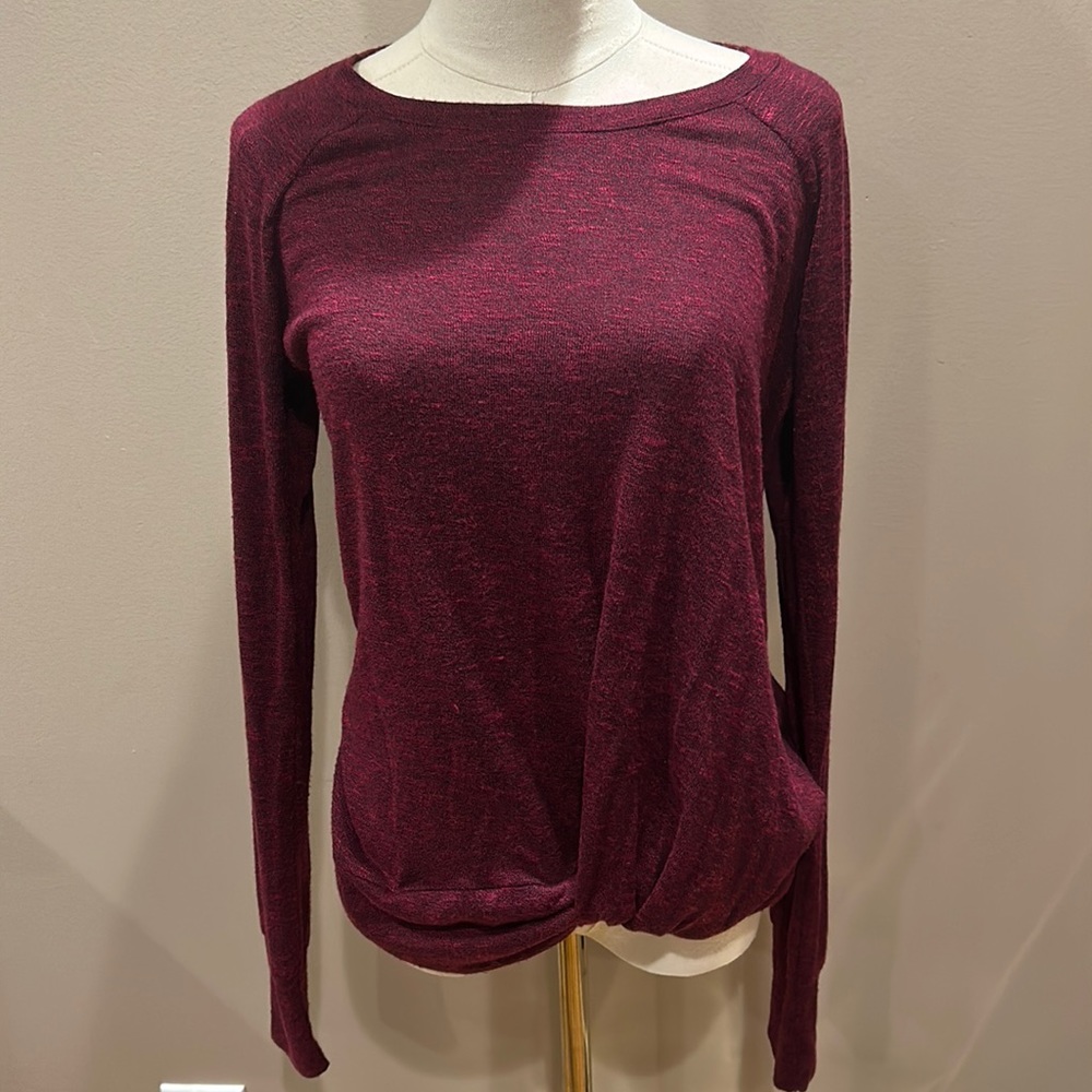 Juicy Couture Maroon Long Sleeve Top size Medium